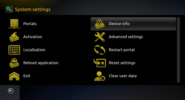 How to Install Smart STB on Firestick (Step-by-Step Guide) 3 Smart STB system settings screen