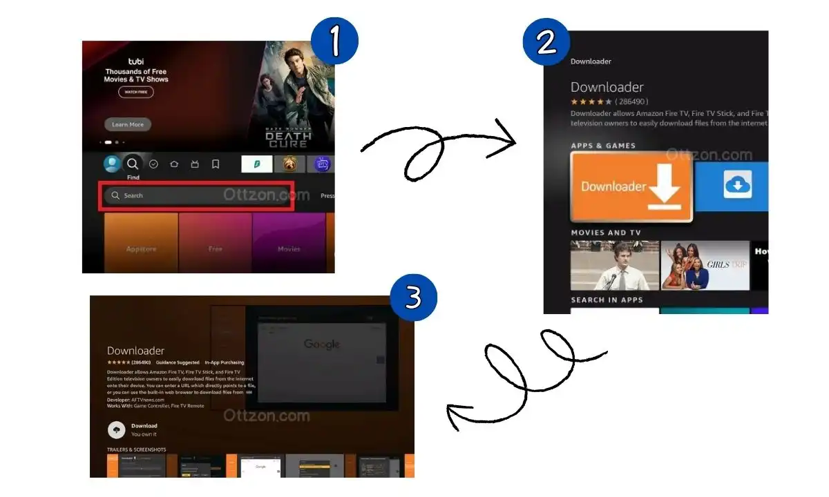 Downloading Downloader app for Amazon store